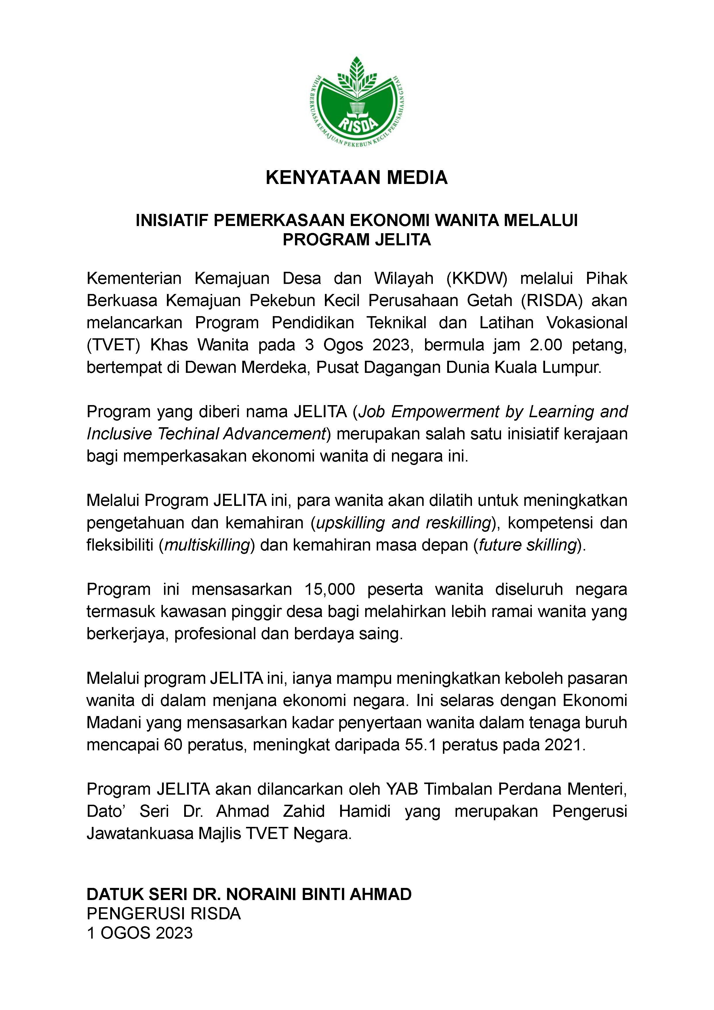 Program TVET JELITA